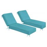 $270 Sundale Outdoor Olefin Chaise Cushion Set (2)