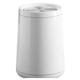 10 L/2.6Gallon Swing Lid Trash Can, White