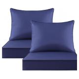 $120 (Diff Color) Patio Chair Cushions Set, 24x24