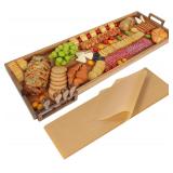 Charcuterie Board with Cheese Knife Set