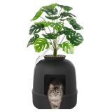 Lifewit Litter Box with Faux Plant, Filter