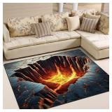 Optical Illusion Rug 5x7 for Living Room