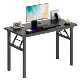 $110 DlandHome Folding Table 39.4 in, No Assembly