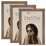 VCK 11x17 Picture Frame 3 Pack - Brown Walnut