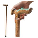 Ergonomic Wooden Cane with Comfort Grip
