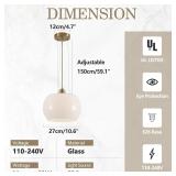 $180 BOKT Gold Dome Pendant Light 1 pack