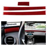 NVCNX Carbon Fiber Dash Trim 2010-2015 Red