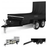 5x8 Utility Trailer Cover 600D Black