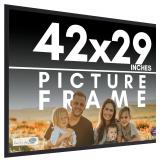 $166 42x29 Black Picture Frame with UV Guard