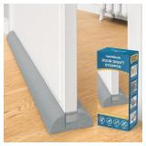 2 Pack Door Draft Stopper 32 Inch, Grey