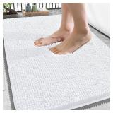 OLANLY Bath Rugs 34x21, Soft Chenille Mats