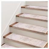 $120 Bullnose Stair Treads, 14pcs, Beige Pink
