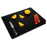 Tempered Glass Cutting Board, 18x24', Black