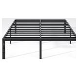 Metal Bed Frame - King, Storage, 14' Black