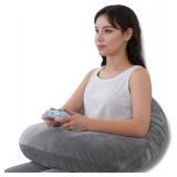 Queen Rose Reading Pillow, Arm Rest, Grey