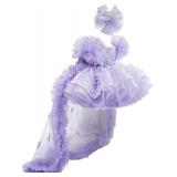 $116 4-6yrs Baby Flower Girl Dress Purple Lace