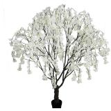 $210 Artificial White Cherry Blossom Tree, 7 Ft