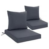 Outdoor Chair Cushions 19x19' Gray