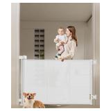 71in Retractable Baby Gate, 34in Tall