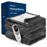 Lux-Soft Heated Throw, 50x60, ETL Grey