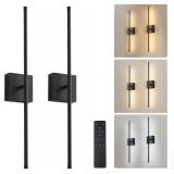 $126 Removable Battery Wall Sconce Lights, 2 Pack