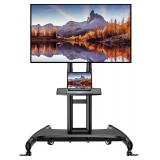 $130 Perlegear Rolling TV Stand 32-82' 100lb