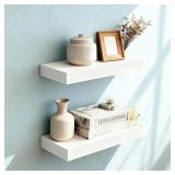 Floating Shelves Wall Set 2-16' White