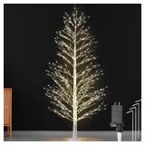 $120 Birch Tree 1300 LED Lights, IP44 Waterproof