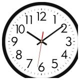 Lumuasky Wall Clock 12' Silent Quartz Battery