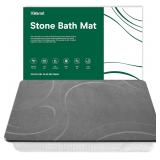 Stone Bath Mat: Diatomaceous Earth, Grey