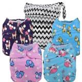 Anmababy 4 Pack Adjustable Cloth Diapers