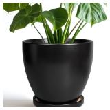8' Plant Pot - Ceramic Planter, Drainage