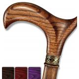 Asterom Walking Cane - Handmade Wood