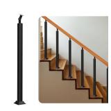 Indoor Railing Kits - Black Posts & Brackets