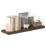 40-Inch Floating Shelf, 1-Pk Walnut, 40W x 12D