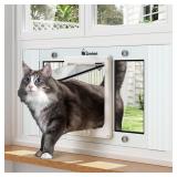 Cat Door for Window 23'-28' Width, 4 Modes