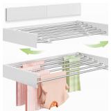 Wall Mounted Drying Rack 40' Foldable, White