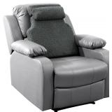 HOMBYS Sherpa Lumbar Support Pillow (Grey)