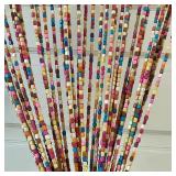 FlavorThings Rainbow Beaded Curtain 36x79 in