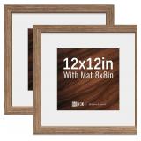 VCK 12x12 Picture Frame 2 Pack - Walnut