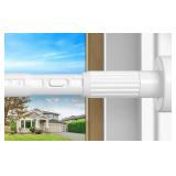 White Tension Curtain Rod 41-126In, Adjustable