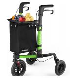 $106 Ambliss 3-Wheel Rollator Walker with Tray