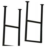 32x12 in Ceiling Shelf Bracket, 2-Tier U-Shape