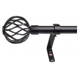 WL.Rocaille 86-120 in Window Rod, Black