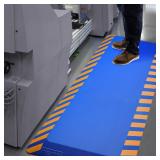 FEATOL Anti Fatigue Mat 20'x32' blue/yellow