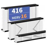 2 Pack 416 Filter for AprilAire 16x28x4 MERV16