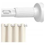 Tension Curtain Rod 39-166In, White