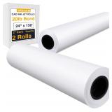 VOISEN Plotter Paper, 24x150 ft, 2 rolls