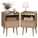 Night Stand Set 2 with Charging Station