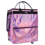 $106 Phantom Pink Reusable Grocery Bag on Wheels